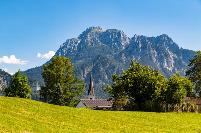 Kirche Schwangau Berg Panorama